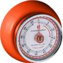 Zassenhaus Magnetic Retro Kitchen Timer, Classic Mechanical Cooking Timer (Orange), 2.75-Inch