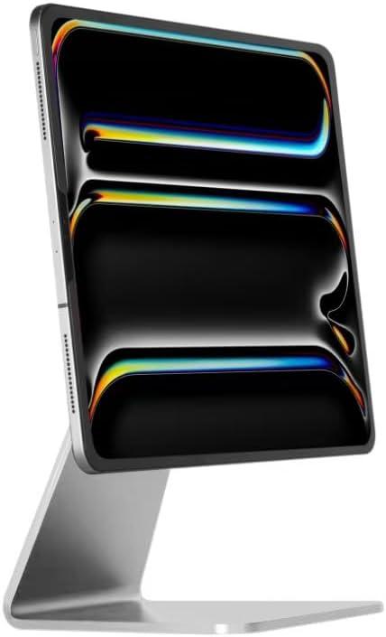 iPad Pro Stand, Magnetic Adjustable Holder Mount for Apple iPad Air 13'' & iPad Pro 12.9'' 3rd/4th/5th/6th Gen - Silver