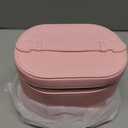 Cosmetic Case, Leather Makeup Bag, Portable Handheld Makeup Case, Detachable Compartments