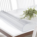 Vicwe 36 x 66 Inch Clear Table Cover Protector,1.5mm Thick Clear Table Protector, Rectangle Waterproof Plastic Table Cover, Scratch Proof and Easy Cleaning for Dining Room Table