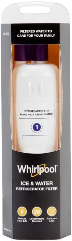Whirlpool Refrigerator Ice and Water Filter 1 - WHR1RXD1, Single-Pack, Purple