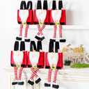 MOSHAKALA Christmas Gift Bag, Gnome clothing Christmas Treat Bags, Set of 6 Gift Bags for Children Holiday Parties Teachers Decorations (Santa Gnome)