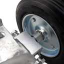 Rolling GATE 6" Wheel Carrier: for Chain Link Fence Rolling/Sliding Gates - Gate Wheel Rut Runner - 2 Rubber Wheels (axle is 7" from Wheel to Wheel)