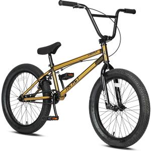Freestyle BMX Bike, 38 Inch Yaphet Bicycle for Teen Beginner and Adult Riders, Bike with Hi-Ten Steel Frame, Multiple Colors