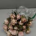 Thiccywoov 8 Pcs Faux Peony Stems Flowers Bulk Vintage Artificial Silk Peonies Stems Real Look Fake Peonies Branch for Vase Filler DIY Bouquet Centerpiece Home Indoor Outdoor Decor (Brownish)