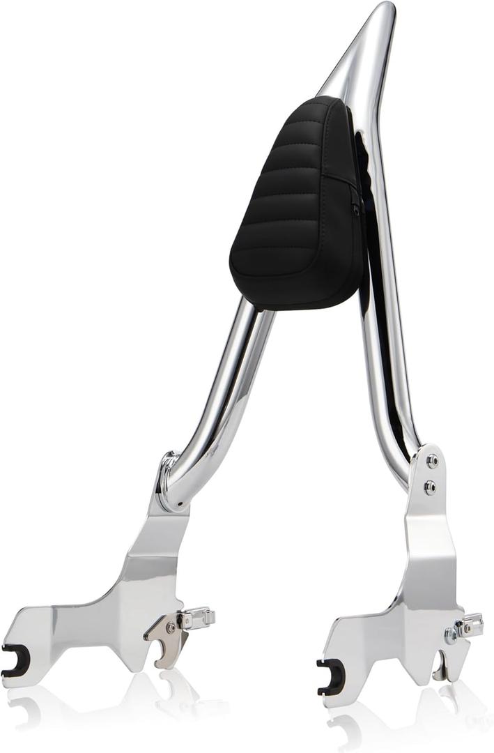 MoKitDora 26" Sissy Bar Detachable Holdfast Backrest for Harley Softail 2018-UP Heritage FLHC Street Bob FXBB Slim FLSL Deluxe FLDE Standard FXST, Chrome