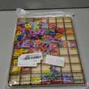 Blulu 248 Pcs 1 Inch Wood Alphabet Letters Numbers Blank Unfinished Wooden Letters Numbers for Crafts with Rustic Storage Tray for Spelling Learning Education Back to School Gifts(Colorful)