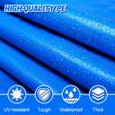 Aulock Heavy-Duty 10FT Pool Liner Pad for Round Above Ground Pools - Swimming Pool Mat Tarp to Prevent Punctures and Weed Barrier (Blue)