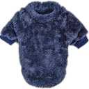 3-Pack Small Dog Sweaters for Dogs Male & Girl - Puppy Clothes - XXS to XL & Cat Apparel - Velvet Warm Dog Jackets- Pet Sweatshirt & Coats for Winter (XX-Small, SkyBlue,Navy,Darkgrey)