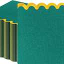 2 x LIYH 200Pack Green Cocktail Napkins 2-Ply Wedding Party Napkins Disposable for Birthday Bridal Baby Shower Anniversary Reception Event Folded 5In x 5In (Dark Green with Gold)