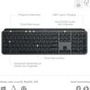 Logitech MX Keys S Wireless Keyboard, Low Profile, Fluid Precise Quiet Typing, Programmable Keys, Backlighting, Bluetooth, USB C Rechargeable, for Windows PC, Linux, Chrome, Mac - Graphite
