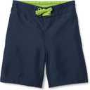 Amazon Essentials Boy's Quick Dry Swimming Board Shorts Swim Trunks (4T, Navy)