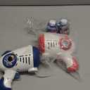 EagleStone Bubble Guns for Kids 4-8, 2 Pack Light-Up Automatic Bubble Gun Blasters with 4 Solution, Bubble Machine for Toddlers, Outdoor Summer Toy, Easter Gifts, Birthday Wedding Party Favors (Deep Blue Deep Red)