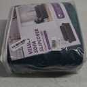 WEERRW Velvet Couch Covers for 2 Cushion Couch Sofa - High Stretch Velvet Plush 3 Pieces Sofa Slipcovers with Elastic Bottom, Furniture Protector for Pets, Machine Washable, Emerald Green, Medium