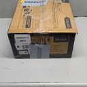 Passky 20" Farmhouse Flush Mount Ceiling Fans with Lights and Remote, Industrial Black Caged Low Profile Fandelier, 6 Speeds Bladeless Ceiling Fan for Bedroom, Kitchen, Living Room (Black Brushed Gold)