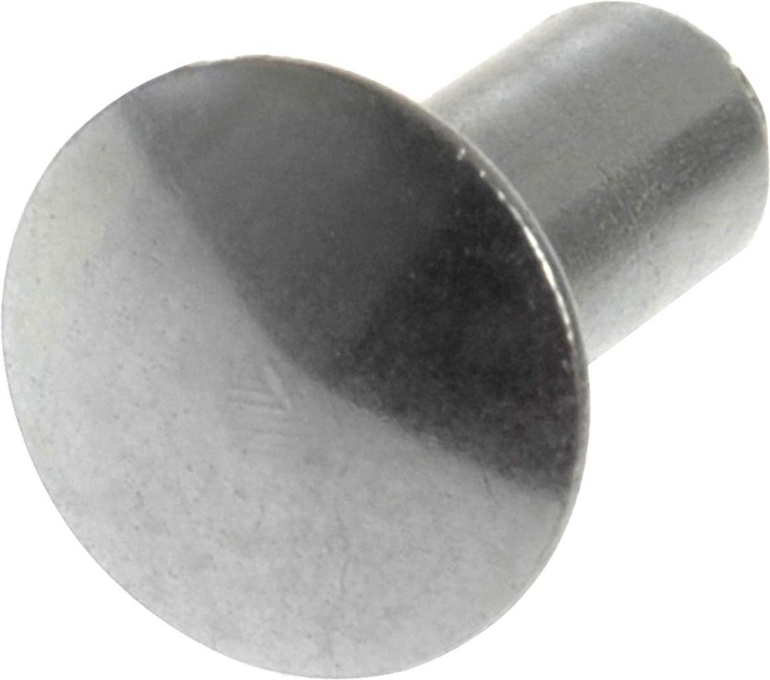 Hillman Tubular Rivet Nickel-Plated Soft Material Pivot Point 1/8" x 1/4" Silver 72 Pack