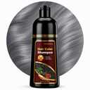 3-in-1 Hair Dye Shampoo Silver Gray - Herbal Hair Color Shampoo for Gray Hair Coverage, Semi-Permanent Natural Hair Tint Shampoo Dye for Women & Men, Color Depositing Shampoo, Champu Para Canas