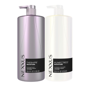 Nexxus Therappe Humectress Shampoo Conditioner 2 Count for Ultimate Moisture for Dry Hair Powered by Polysoft Hydrator Technology with Tri-lipids 33.8 fl oz