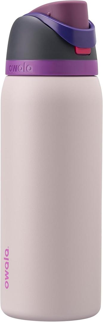 Owala FreeSip Insulated Stainless Steel Water Bottle with Straw for Sports, Travel, and School BPAFree Sports Water Bottle, 32 oz, Dreamy Field