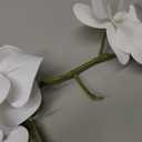 PATIKIL Artificial Orchid Stems 41", 6 Pack 9 Heads Faux Phalaenopsis Flowers Real Touch Fake Orchid Flower Branch for Vase Home Wedding Decoration, Pure White