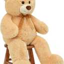 Toys Studio Big Teddy Bear 36 inch Giant Teddy Bear Stuffed Animals Cute Plush Toy for Girlfriend Kids Girls Gifts Christmas Valentine's Day Birthday Wedding Mother's Day (Cream)