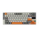 Epomaker RT85 RGB Hot-swappable Wireless Mechanical Keyboard - White Grey, Wisteria V2 Linear Switch, 82 keys