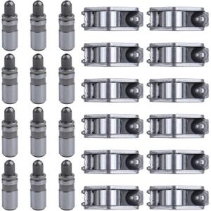 12Pcs Rocker Arms & Hydraulic Valve Lifters Kit for Buick Enclave LaCrosse, Cadillac SRX XTS, Chevrolet Impala Camaro, GMC Acadia Terrain, Hummer, Oldsmobile, Pontiac, Saturn | OE# 24100294 12686787