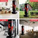 Freestanding Punching Bag for Adults with Gloves, Kick Boxing Bag with Stand for Adults, Blow up Punching Bag for Kids 12-14