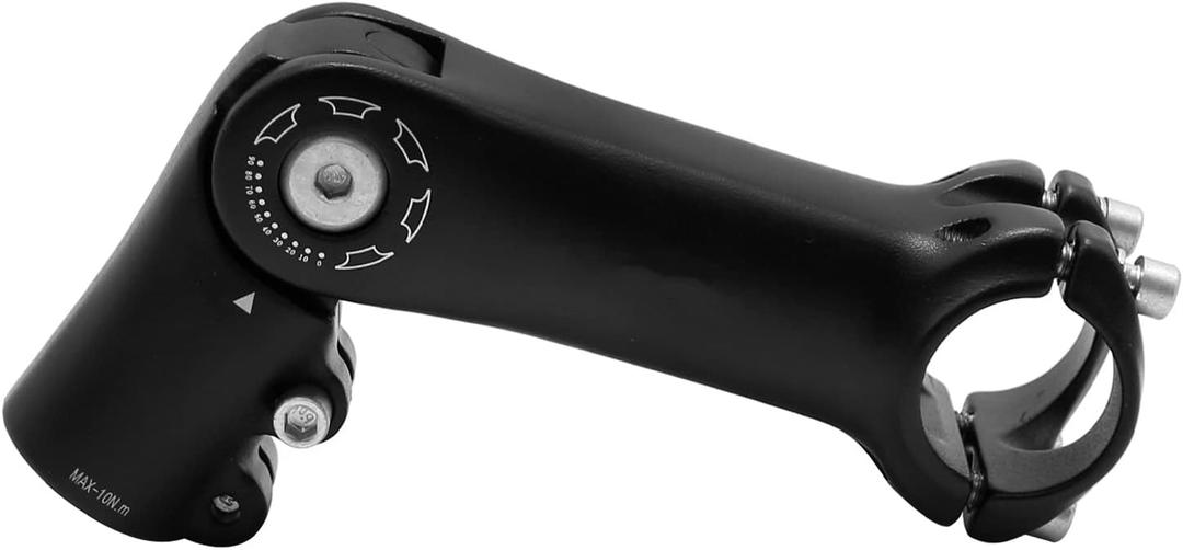 28.6mm x 31.8mm Adjustable Bicycle Handlebar Stem, 90mm/110mm, 0-90 Degree Rise, Short Stem for E Bike