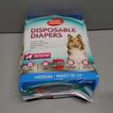 Simple Solution Disposable Dog Diapers, Female Dog Diapers, Puppy Potty Training, Incontinence and Heat Cycle Protection, Medium Diapers for Dogs, 15-23 Inch Waist, 30 Count