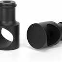 2 Pcs Limiting Stopper Rolling Library Ladder Hardware Kit, Rail Stoppers Sliding Library Ladder Black Track Kit, Track Stopper Rolling Ladder Hardware Limiters