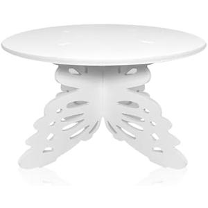 AOCEAN 12" Butterfly Cake Stand Butterfly PVC Cake Decorations with Engraved Butterflies Cake Stands for Dessert Table Wedding Birthday Party (1 Pcs)