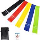 ezlive Resistance Bands for Working Out, Men and Women Exercise Bands Set, Strength Training, Yoga & Pilates, Recovery Bands for Physical Therapy, with Carry Bag - Set of 5
