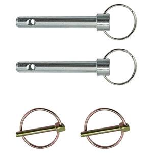 Trucktok 84-0140 1/2 inch Tow Bar Replacement for Retaining Pin （ with Clips ）