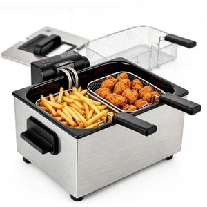 Pukomc Deep Fryer With Basket 4.5L Adjustable Temp,Removable Oil Container
