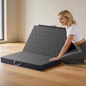 Tri Folding Mattress, 4'' Single Memory Foam Foldable Mattress
