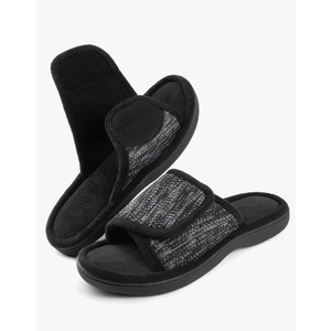 RockDove Men's Adjustable Wrap Memory Foam Slide Slipper, Size 11