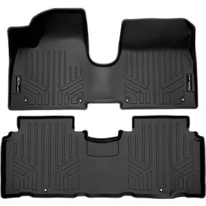 SMARTLINER Custom Fit All Weather 2 Row Floor Mat Liner Set Compatible with 2022-2024 Hyundai Ioniq 5