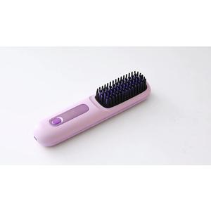 Hair Straightener Brush Negative Travel Portable Cordless Fast Heating Hot Comb