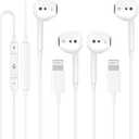 Wired Headphones for iPhone Earbuds Built-in Microphone & Volume Control Nosie Reduction Headsets Compatible with iPhone 14/13/12/11/XR/XS/X/8/7/SE/Pro/Pro Max/Support All iOS System 2 Pack