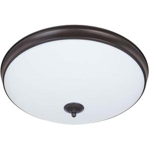Good Earth Lighting Legacy 19-inch LED Flush Mount - Bronze, Dimmable, 2100 Lumen, 3000K, 50,000 Hour Rated Lamp Life