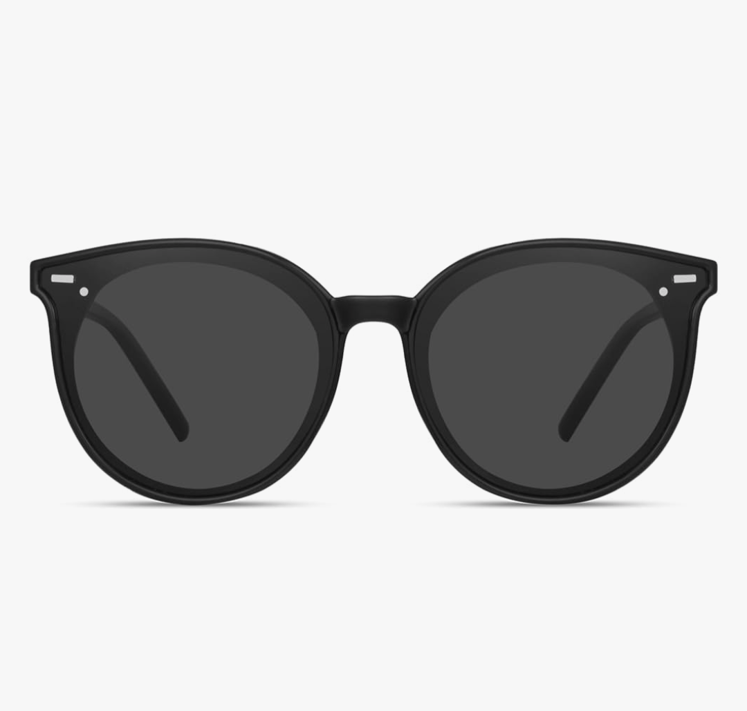 Livho Polarized Sunglasses, Retro & Oversized Shades for Women with Round Lenses