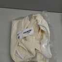 Smiry Round Picnic Tablecloth, Waterproof Elastic Fitted Table Covers for 36" - 44" Tables, Wipeable Flannel Backed Vinyl Tablecloths for Camping, Indoor, Outdoor, Ivory