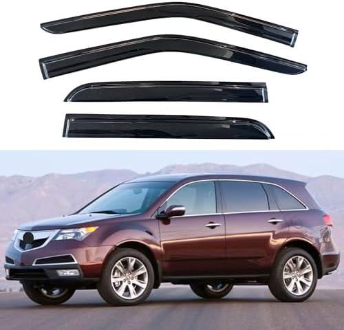 Window Visor Compatible with, 4PC Rain Guard Side Window Vent Deflectors Tape-On Mugen Style, 2007 2008 2009 2010 2011 2012 2013 Window Visor Compatible with, 4PC Rain Guard Side Window Vent Deflectors Tape-On Mugen Style, 2007 2008 2009 2010 2011 2012 2013