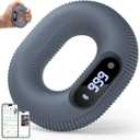 Smart Grip Strength Trainer with Bluetooth APP - Squeeze to Play Games & Scroll TikTok Hands-Free, Soft Silicone, Portable Hand Exercise for Strength, Stress Relief & Rehab (40 LB)