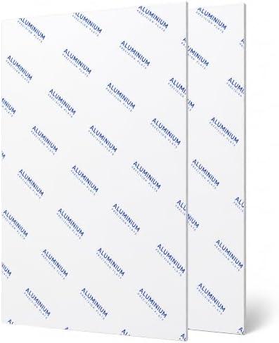6061 Aluminum Sheet, 8 x 12 Inch (203 x 305 mm), 6mm Thick, 1 PC | Solid Metal Plate with Removable Protective Film for Cutting, CNC Machining, Engraving and Sheet Metal Projects