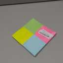 ZCZN 400 Sheets Pop-up Sticky Notes, 3 x 3 Inches, 4 Pads Assorted Color Self-Stick Notes, 100 Sheets/Pad, (Rose Red, Light Green, Yellow, Light Blue)
