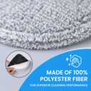 Mop Refill Head Compatible with MarvelSpin Mop - Mop Head Replacement - Deep Cleaning Mop Head - Machine Washable and Easy-to-Replace