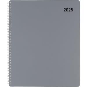 2025 Office Depot Monthly Planner, 8-1/2" x 11", Silver, January To December, OD001630