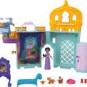 Mattel Disney Toys, Storytime Stackers Jasmine's Palace, Stackable Doll House with Small Doll, 2 Friends & 8 Pieces, Inspired by Disney's Aladdin Movie